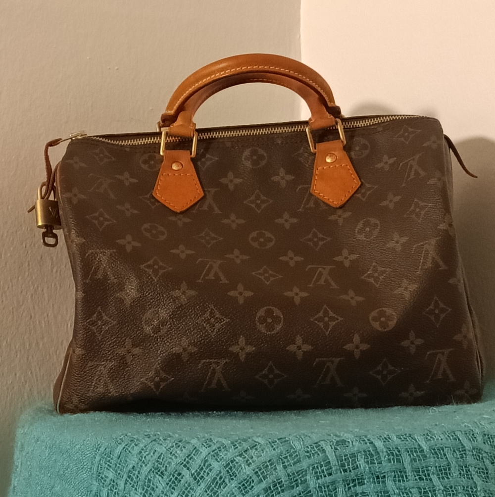 Chic đź’– Authentic LV Speedy 30 Brown Monogram Coated Canvas Classic Bag, EUC - Picture 2 of 16
